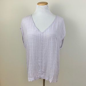 Anthro Saturday Sunday Light Purple Gauze Top